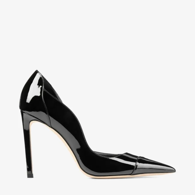 Zapatos de salón Brigitte 100 de charol negro