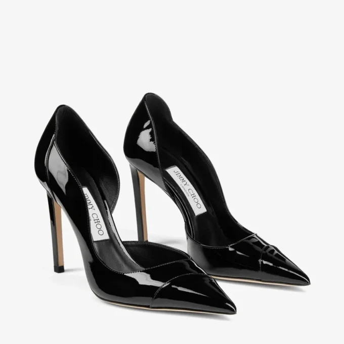 Zapatos de salón Brigitte 100 de charol negro
