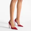 Zapatos de salón Brigitte 100 de charol rojo rubí