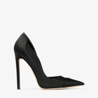 Zapatos de salón Brigitte 120 de satén negro