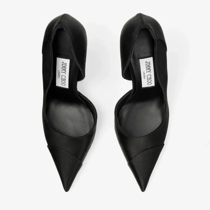 Zapatos de salón Brigitte 120 de satén negro