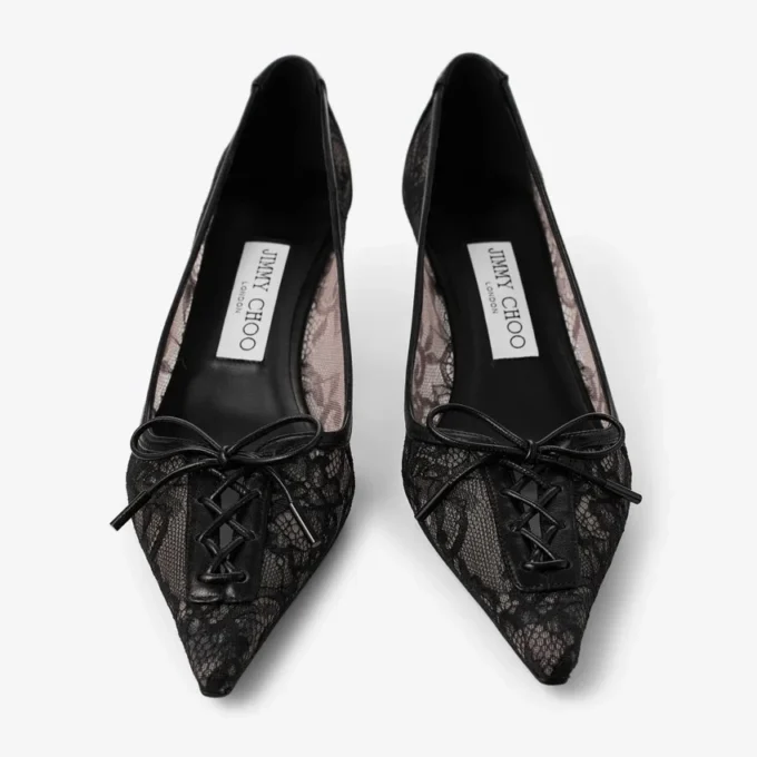 Zapatos de salón con cordones Scarlett 50 negros de jimmy choo Zapatos de salón con cordones Scarlett 50 negros de jimmy choo