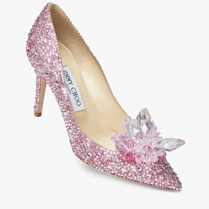 Zapatos de salón de punta afilada Alia Rose Mix, de ante y cubiertos de cristales