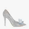 Zapatos de salón de punta afilada cubiertos de cristales Avril