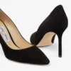 Zapatos de salón de punta Romy 85 de ante negro Zapatos de salón de punta Romy 85 de ante negro