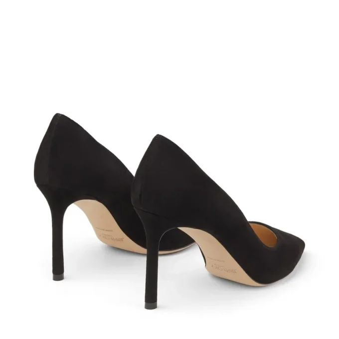 Zapatos de salón de punta Romy 85 de ante negro Zapatos de salón de punta Romy 85 de ante negro