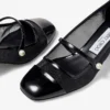 Zapatos de salón Elisa 45 en charol negro y malla Zapatos de salón Elisa 45 en charol negro y malla