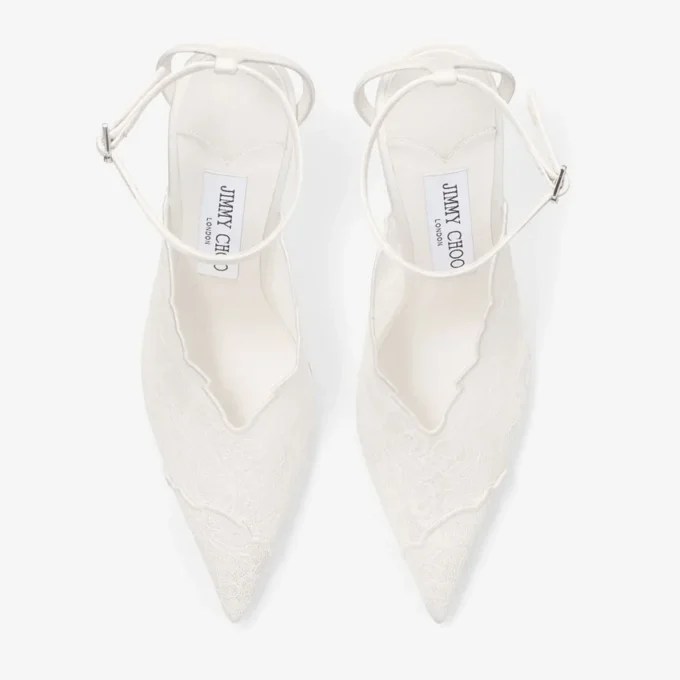 Zapatos de salón Faiz 100 de encaje marfil de jimmy choo Zapatos de salón Faiz 100 de encaje marfil de jimmy choo