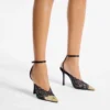 Zapatos de salón Faiz 100 negros de jimmy choo con detalle de encaje y metal