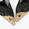 Zapatos de salón Faiz 100 negros de jimmy choo con detalle de encaje y metal