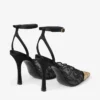 Zapatos de salón Faiz 100 negros de jimmy choo con detalle de encaje y metal