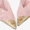 Zapatos de salón Faiz 100 Rose de jimmy choo con encaje y detalle metálico