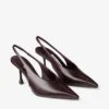 Zapatos de salón Isa 80 en piel de becerro color merlot intenso