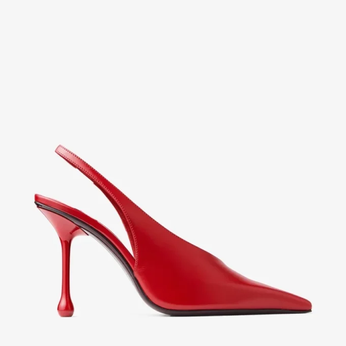 Zapatos de salón Isa 95 de piel rojo rubí Zapatos de salón Isa 95 de piel rojo rubí