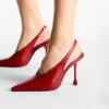 Zapatos de salón Isa 95 de piel rojo rubí Zapatos de salón Isa 95 de piel rojo rubí