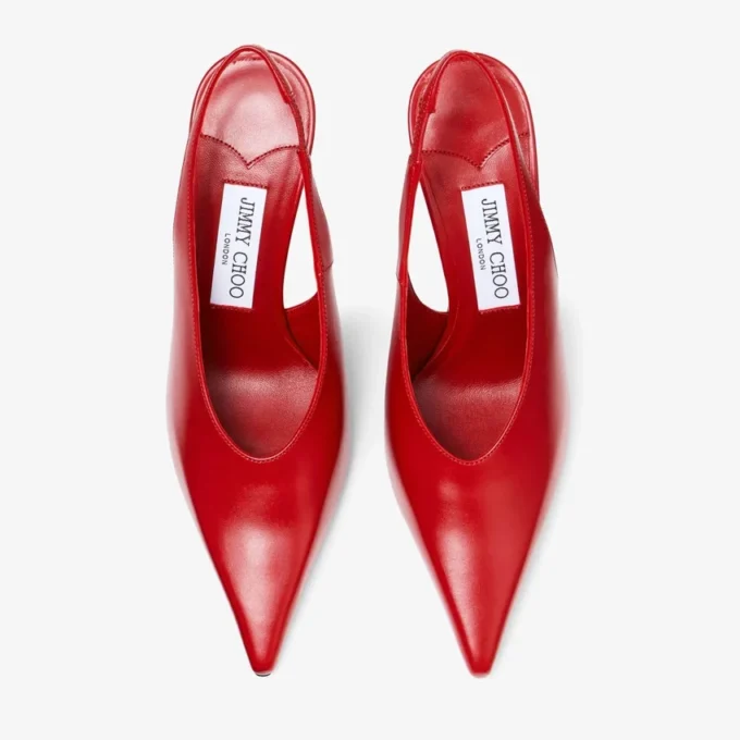 Zapatos de salón Isa 95 de piel rojo rubí Zapatos de salón Isa 95 de piel rojo rubí