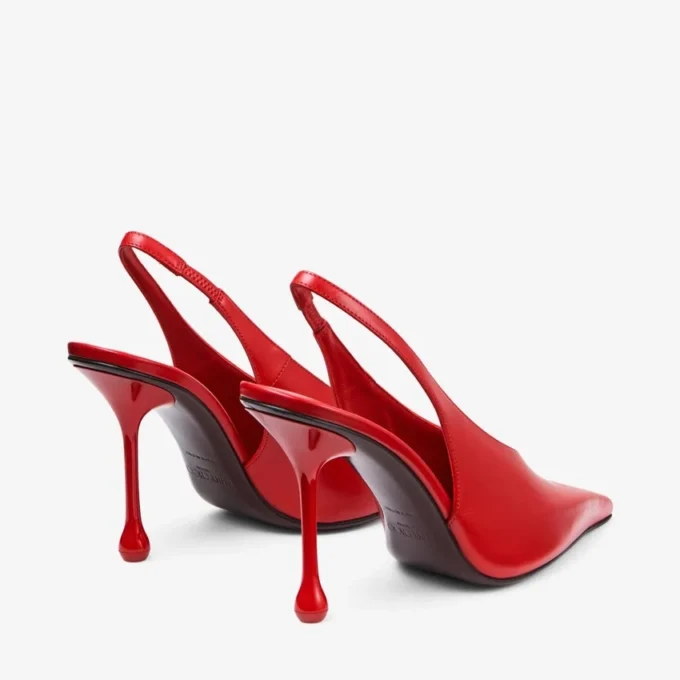 Zapatos de salón Isa 95 de piel rojo rubí Zapatos de salón Isa 95 de piel rojo rubí