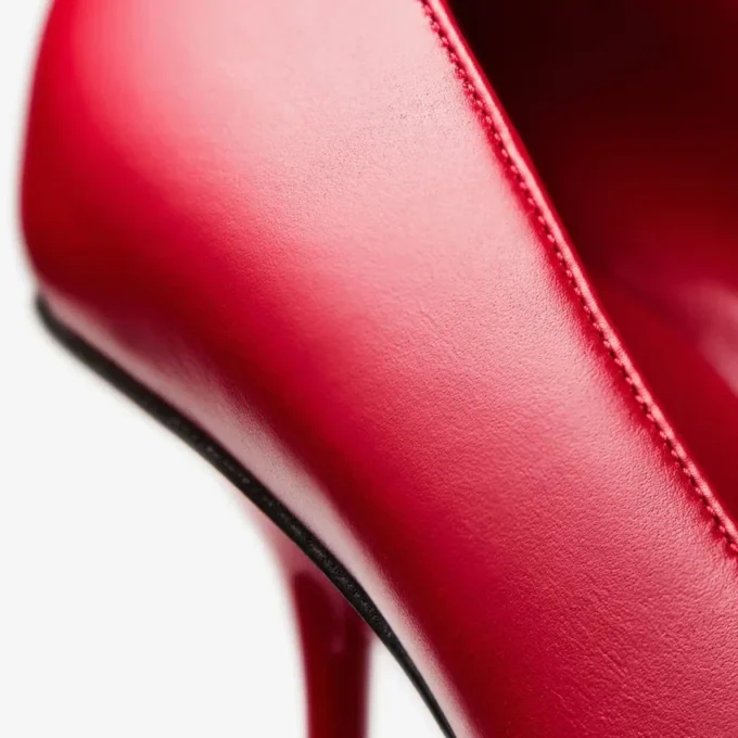 Zapatos de salón Ixia 80 en piel rojo rubí Zapatos de salón Ixia 80 en piel rojo rubí