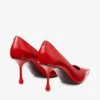 Zapatos de salón Ixia 80 en piel rojo rubí Zapatos de salón Ixia 80 en piel rojo rubí