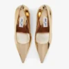 Zapatos de salón Ixia 95 de piel metalizada dorada