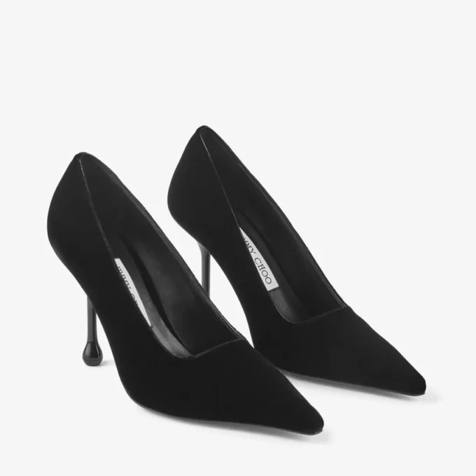 Zapatos de salón Ixia 95 de terciopelo negro