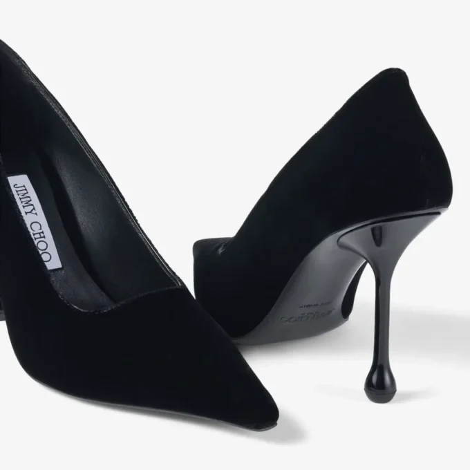 Zapatos de salón Ixia 95 de terciopelo negro