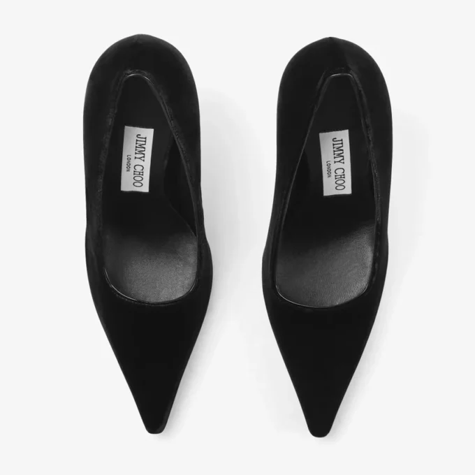 Zapatos de salón Ixia 95 de terciopelo negro