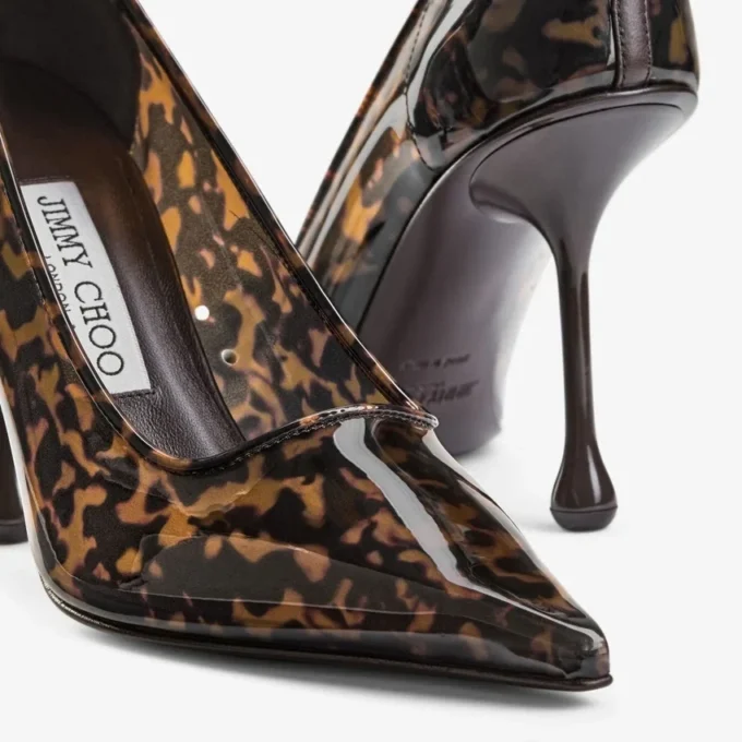 Zapatos de salón Ixia 95 de TPU color ámbar carey
