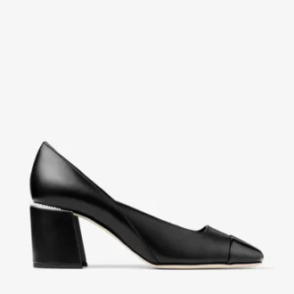 Zapatos de salón Jenson 65 en charol negro y piel napa