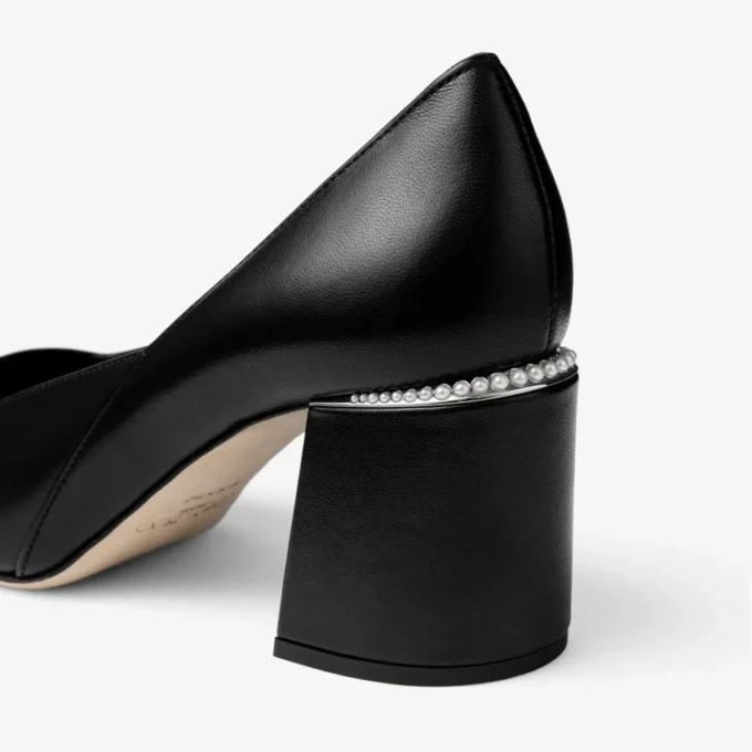 Zapatos de salón Jenson 65 en charol negro y piel napa