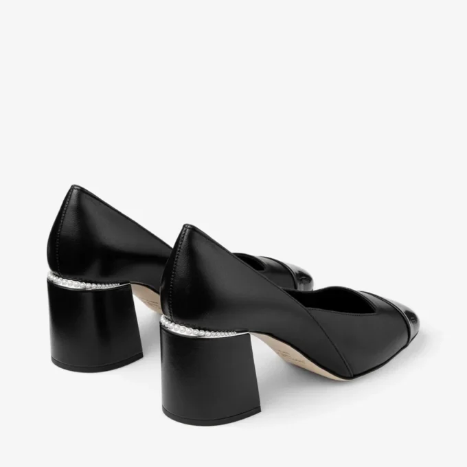 Zapatos de salón Jenson 65 en charol negro y piel napa