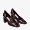 Zapatos de salón Jenson 65 en napa de charol color merlot intenso