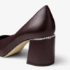 Zapatos de salón Jenson 65 en napa de charol color merlot intenso