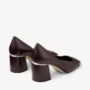 Zapatos de salón Jenson 65 en napa de charol color merlot intenso