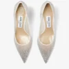 Zapatos de salón Love 85 de malla blanca con puntera puntiaguda y cristales degradados Zapatos de salón Love 85 de malla blanca con puntera puntiaguda y cristales degradados