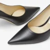Zapatos de salón Love 85 de piel de becerro negra con el emblema Jc