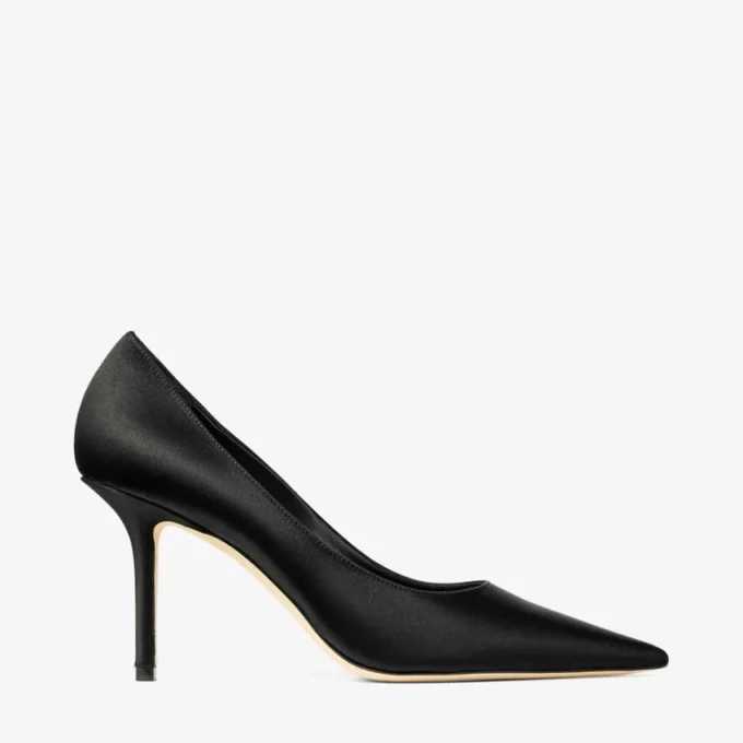 Zapatos de salón Love 85 de satén negro Zapatos de salón Love 85 de satén negro