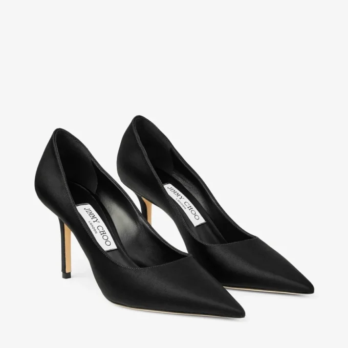 Zapatos de salón Love 85 de satén negro Zapatos de salón Love 85 de satén negro