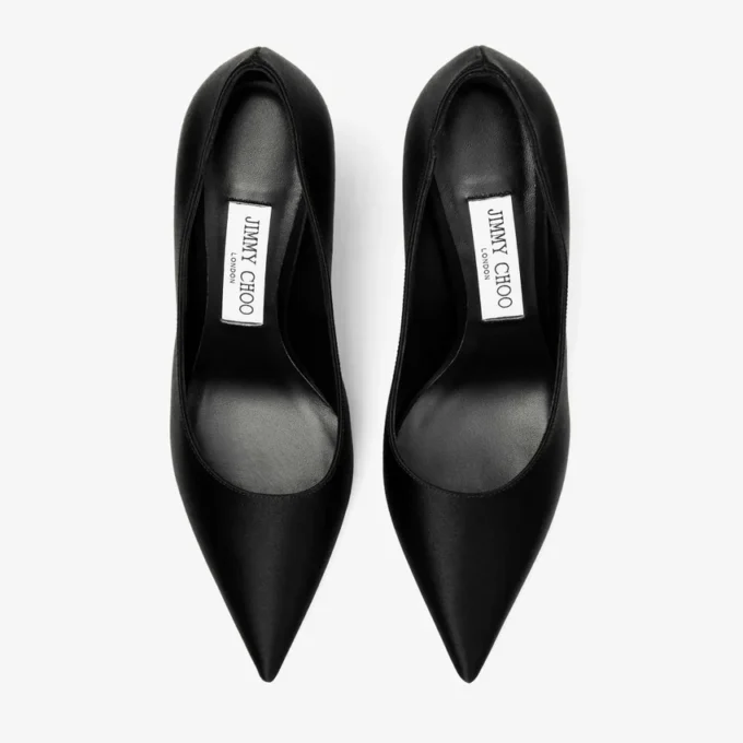 Zapatos de salón Love 85 de satén negro Zapatos de salón Love 85 de satén negro