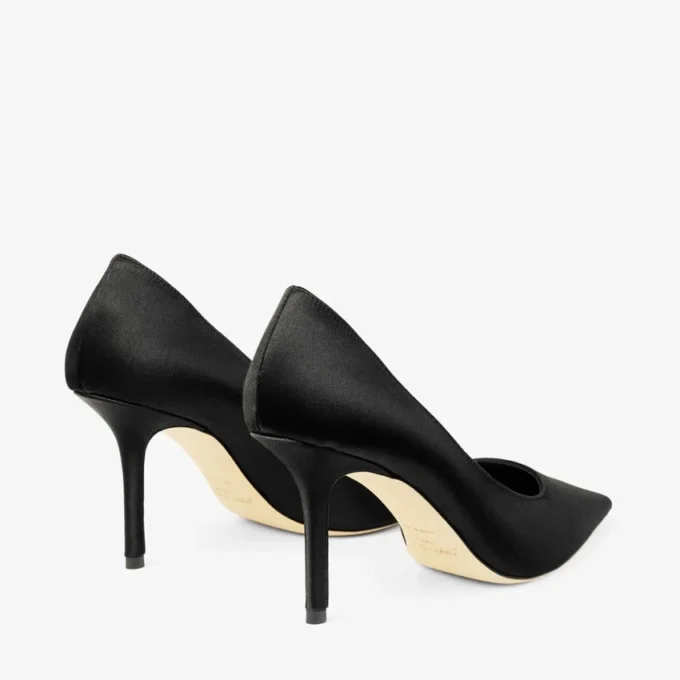 Zapatos de salón Love 85 de satén negro Zapatos de salón Love 85 de satén negro