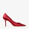 Zapatos de salón Love 85 en satén rojo rubí