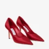 Zapatos de salón Love 85 en satén rojo rubí