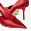 Zapatos de salón Love 85 en satén rojo rubí