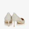 Zapatos de salón Romy 60 con punta afilada y purpurina platino hielo