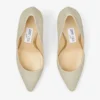 Zapatos de salón Romy 85 con punta afilada y purpurina platino hielo