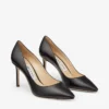 Zapatos de salón Romy 85 de piel de cabritilla negra con punta afilada Zapatos de salón Romy 85 de piel de cabritilla negra con punta afilada