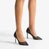 Zapatos de salón Romy 85 negros con encaje de jimmy choo Zapatos de salón Romy 85 negros con encaje de jimmy choo