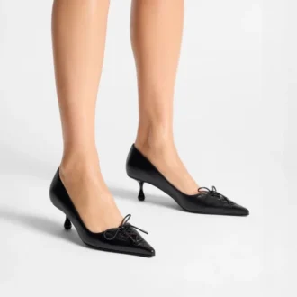 Zapatos de salón Scarlett 50 de piel napa negra