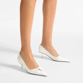 Zapatos de salón Scarlett 50 en piel napa color latte