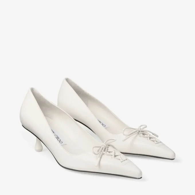 Zapatos de salón Scarlett 50 en piel napa color latte